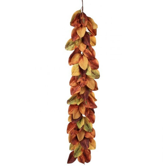 Autumn magnolia leaf garland