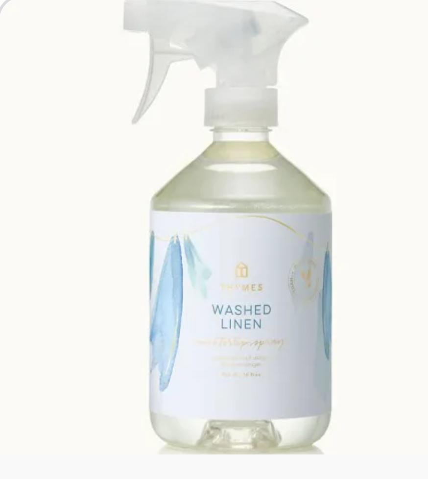 thymes washed linen countertop spray