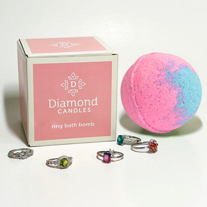 Diamond Candle ring bath bomb