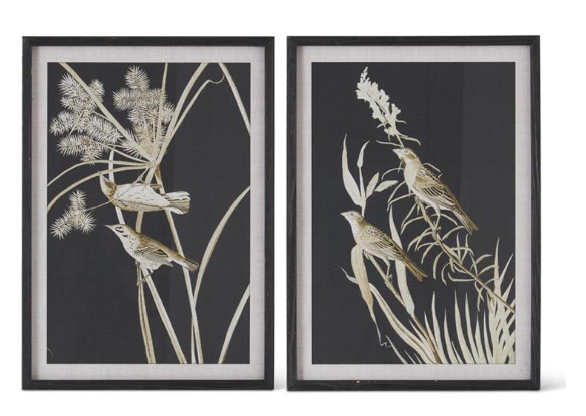 27.75 Inch Wood Framed Faux Matted
Botanical Prin