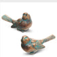 verdigris and bronze birds