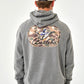Fleece Hoodie - Ducks Flying In - Dark Heather Grey