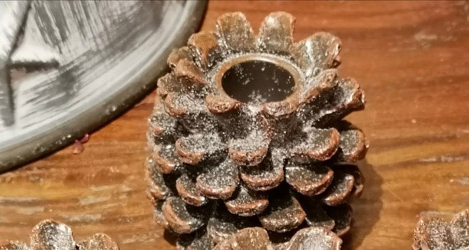 Pine Cone Taper Holders