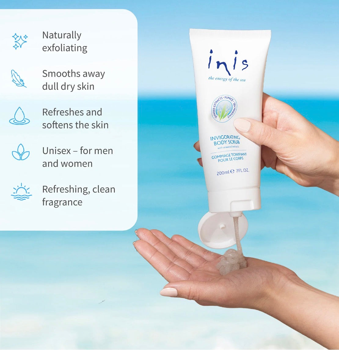 INIS THE ENERGY OF THE SEA Invigorating Body Scrub 7 fl. oz.