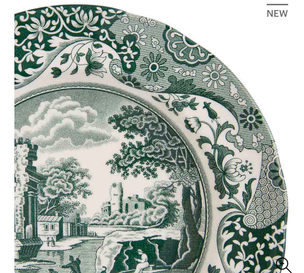 Heritage Green Italian soup plate
