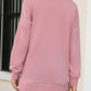 WOMEN CREW NECK LONG LENGTH PULLOVER TOP_CWTTL0955
