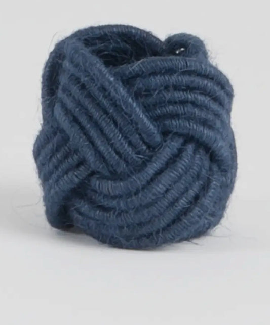 Braided jute napkin rings