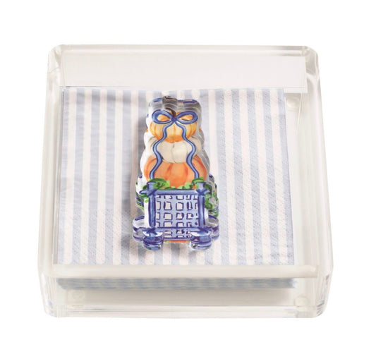 Stripe Topiary Napkin Caddy Set