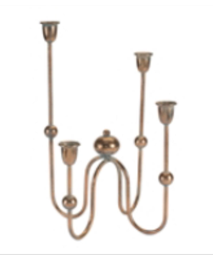 Iron taper candle holder