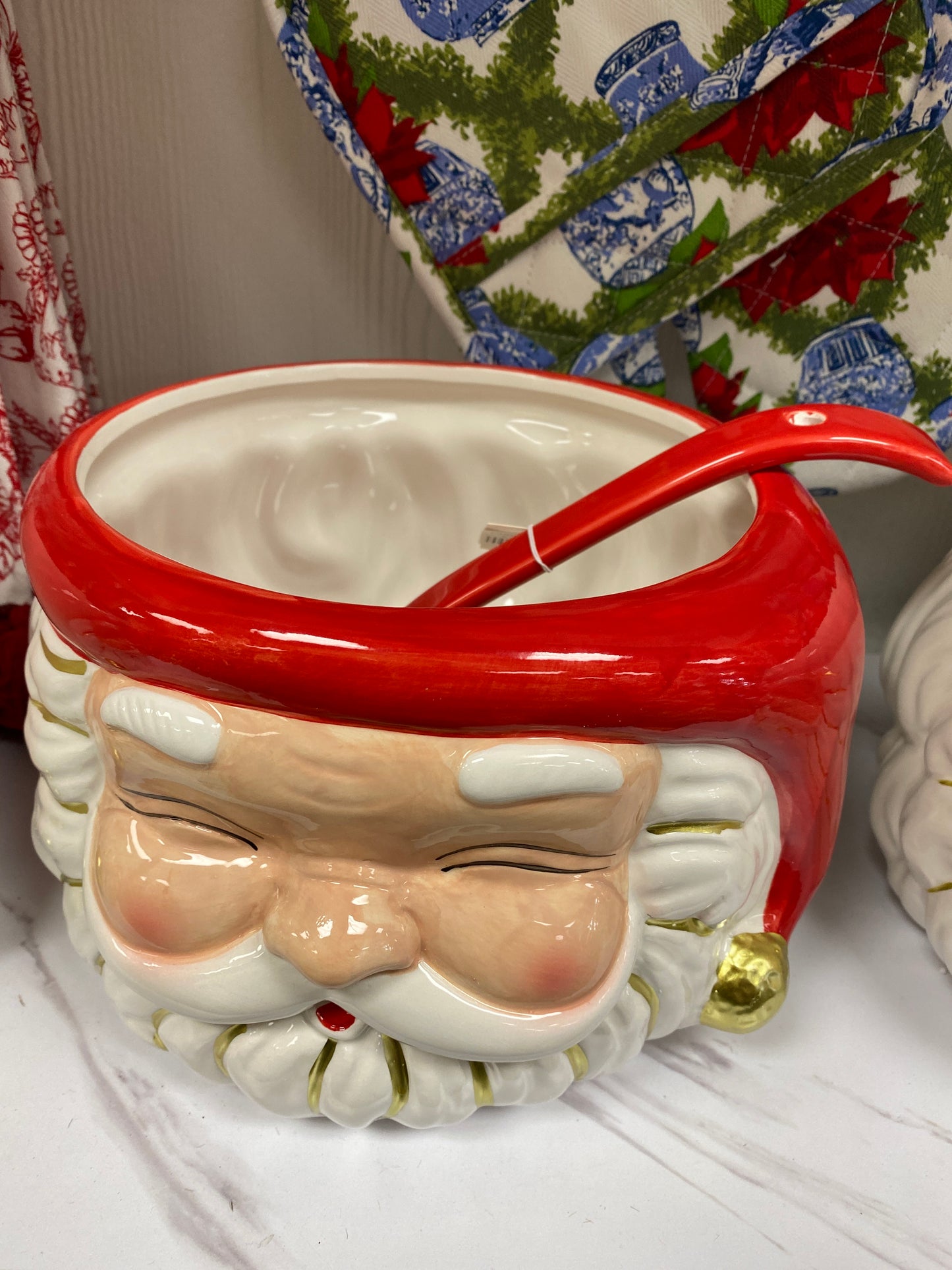 Santa Punch bowl with ladle