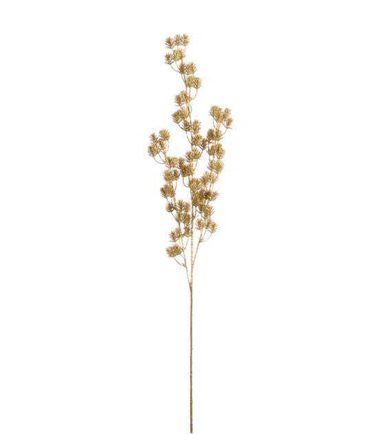 35.5" Gold Hanging Pine Branch