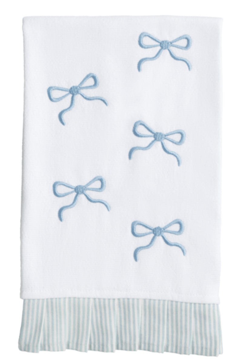 BOWS EMBROIDERED TOWEL
