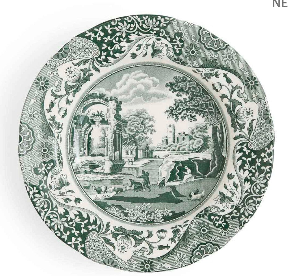 Heritage Green Italian Dinner Plates