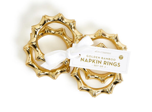 Golden Bamboo Napkin Ring