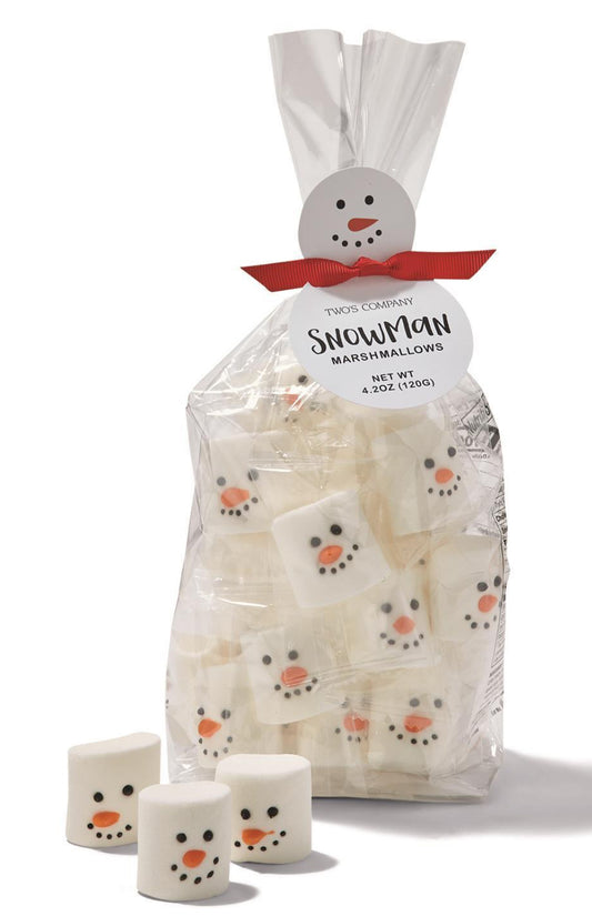 Snowman Marshmallow Candy in Gift Bag