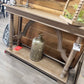 Weathered Wood Trestle Table