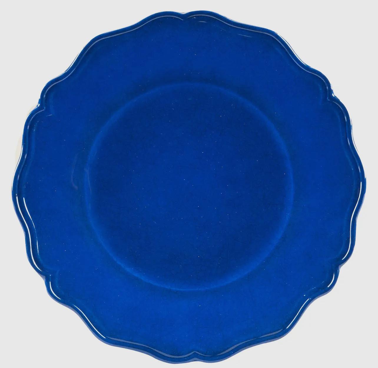 Indigo Blue Melamine Dinner Plate