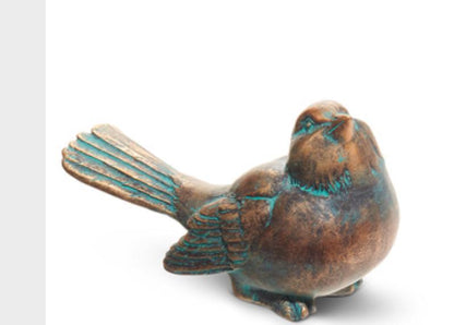 verdigris and bronze birds