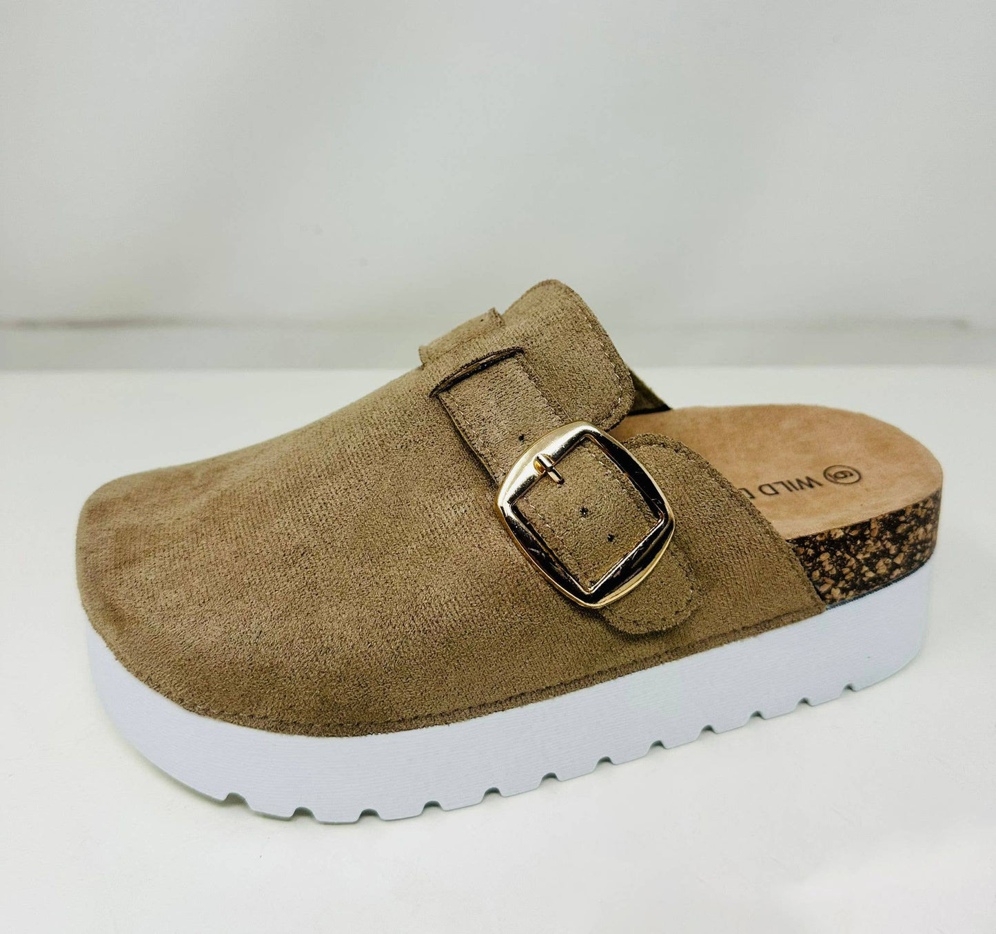 Wild Diva JUTTA Thick Bottom Buckle Mules