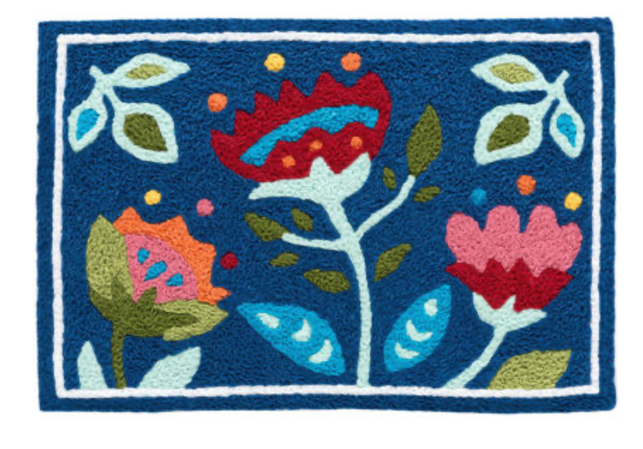 Folk Art Flowers Rug