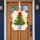 Blue Willow Red Ribbon Tree Door Hanger