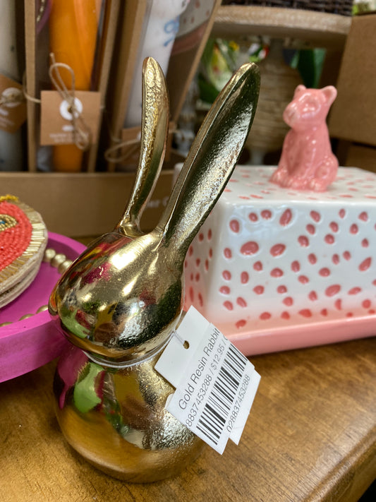 Gold Resin Rabbit