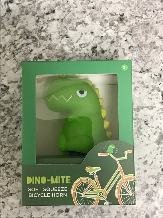 Dinosaur soft squeezable bicycle horn