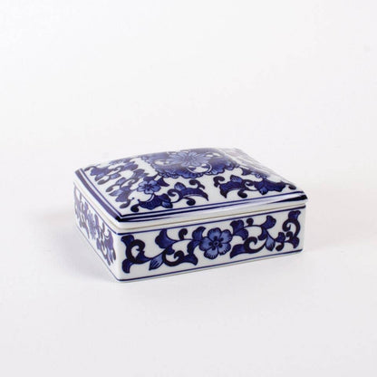 Porcelain Chinoiserie Trinket Box