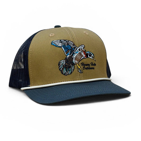 Youth Backroad Trucker -  Woodie - Tan Green