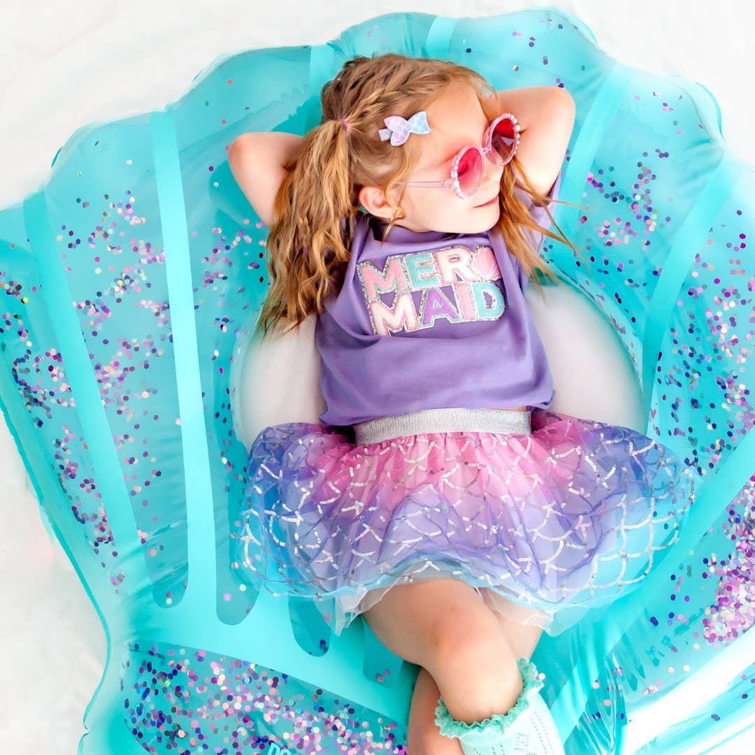 Sparkling Mermaid Tutu - Dress Up Skirt - Kids Summer Tutu