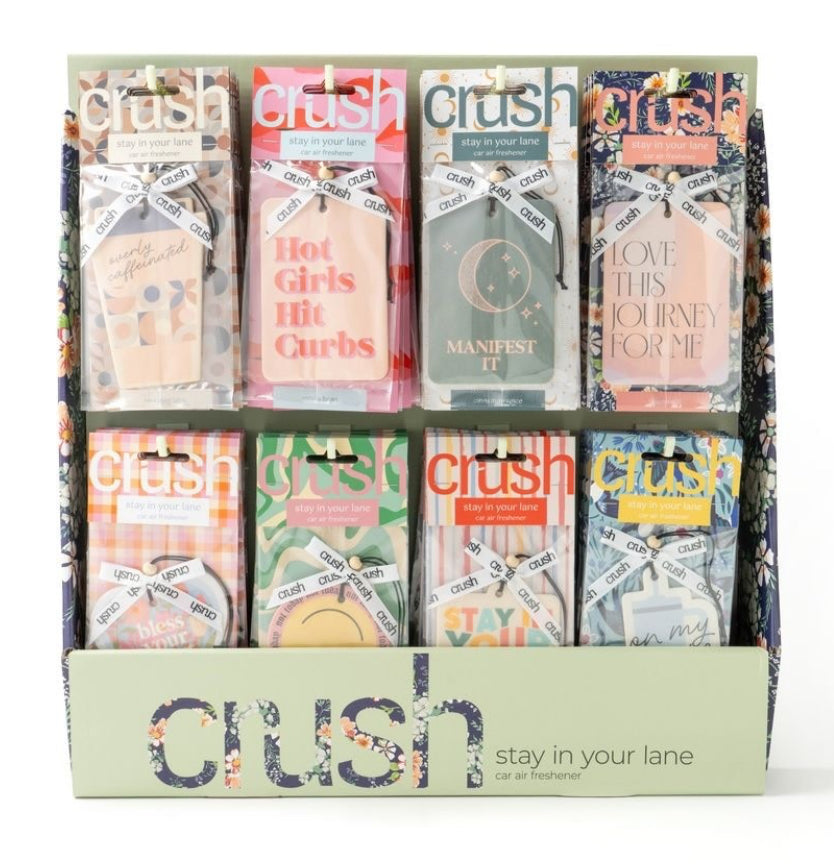 Crush stay in your lane air freshener