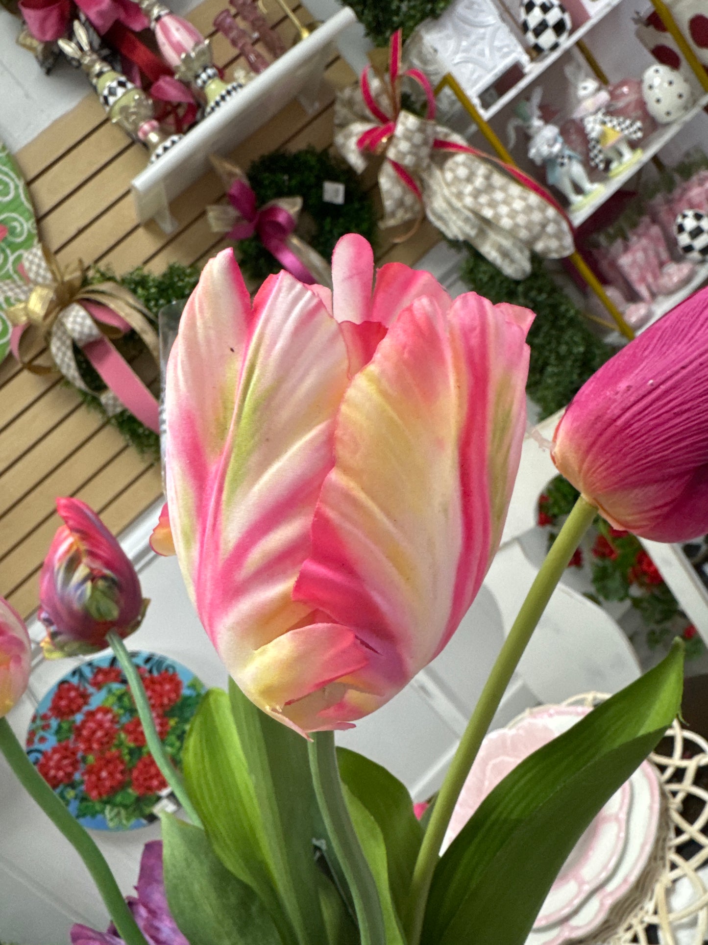 real touch single tulip stem