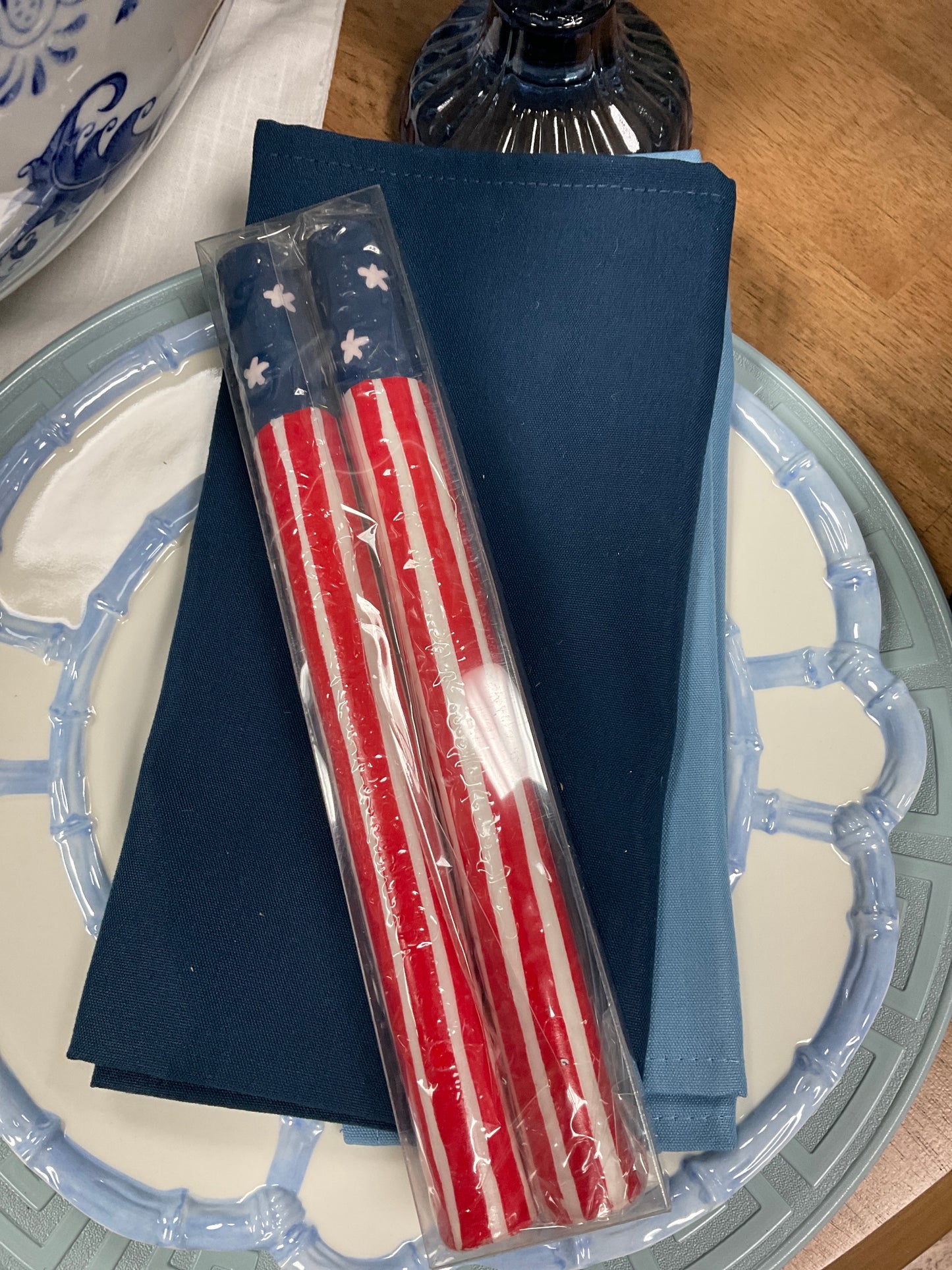 Star Spangled Taper Candle