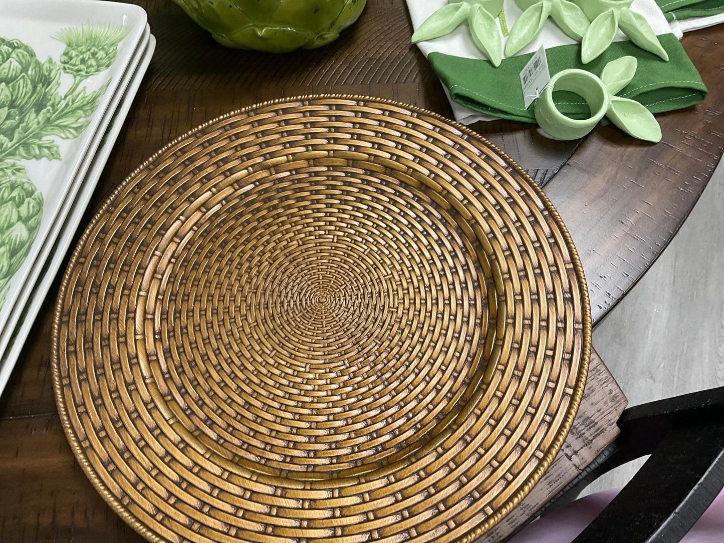 Natural Look Rattan Charger