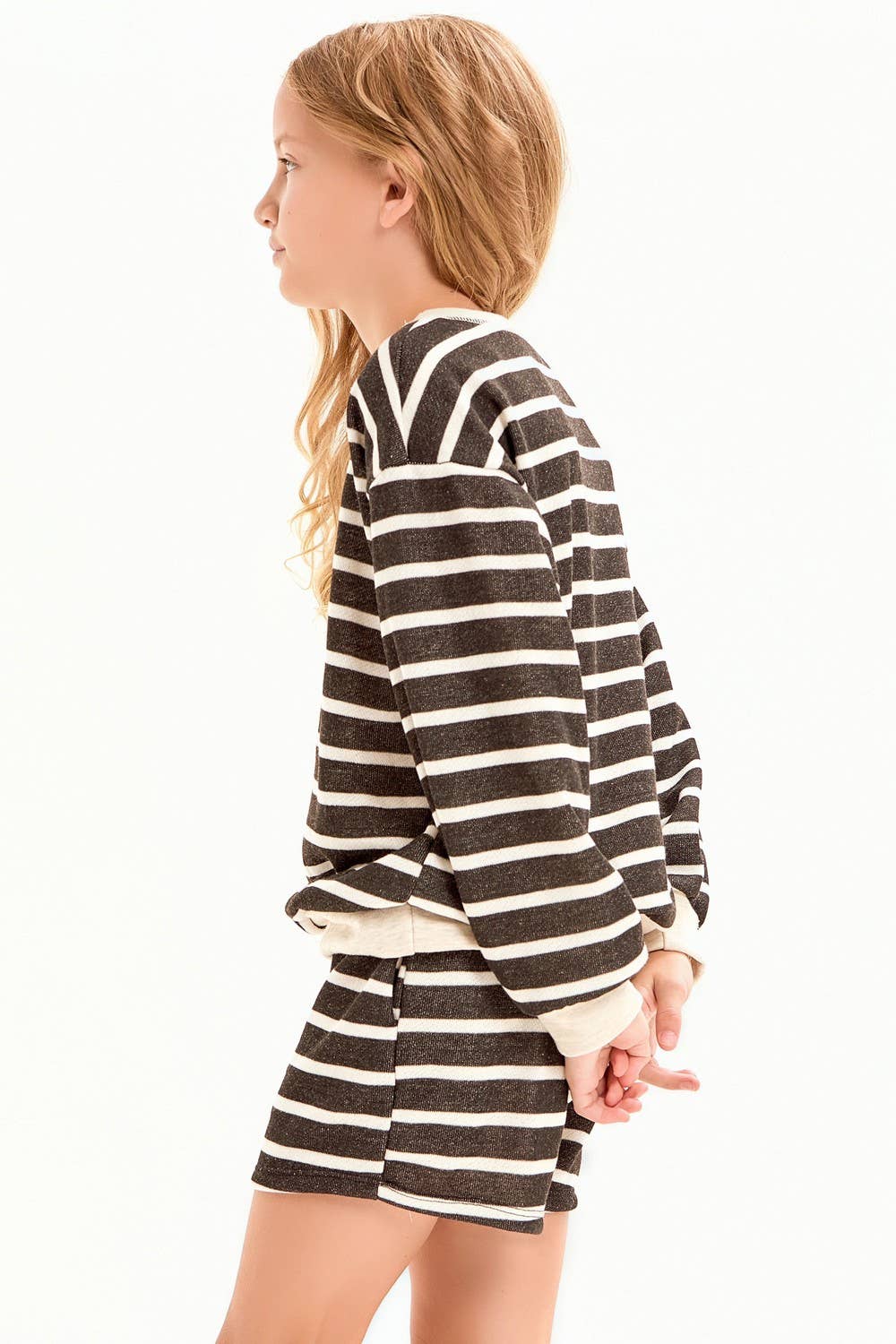 Stripe French Terry Sweatshirt