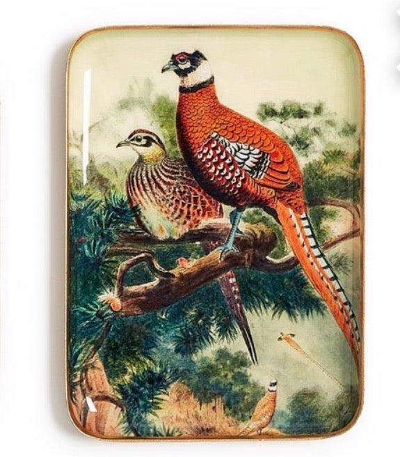 Pheasant Trinket/Desk Tray