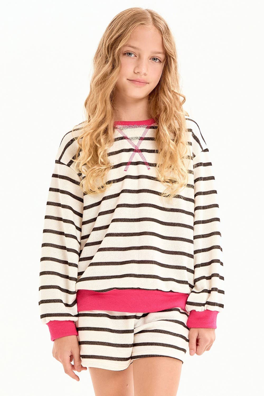 Stripe French Terry Sweatshirt