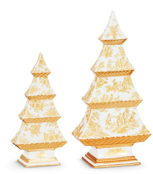 White and Gold Trees