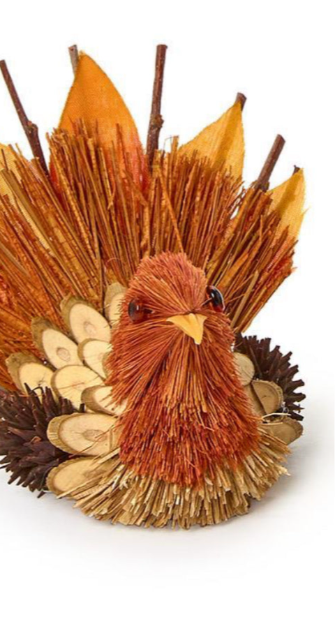 Hand-Crafted Turkey Decor/Place Card holder