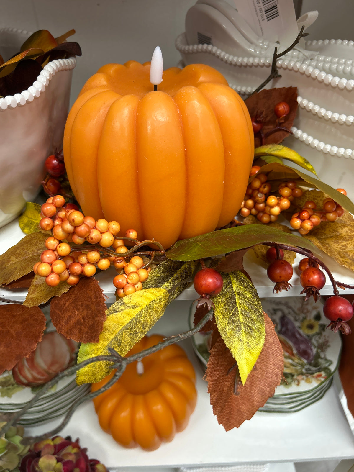 Fall Berry Candle Ring