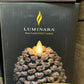 Brown wax snowy pinecone luminara indo