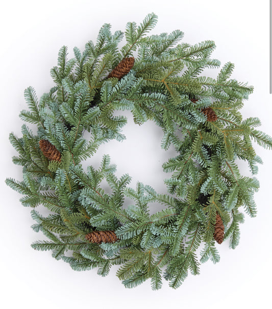 24” pine wreath