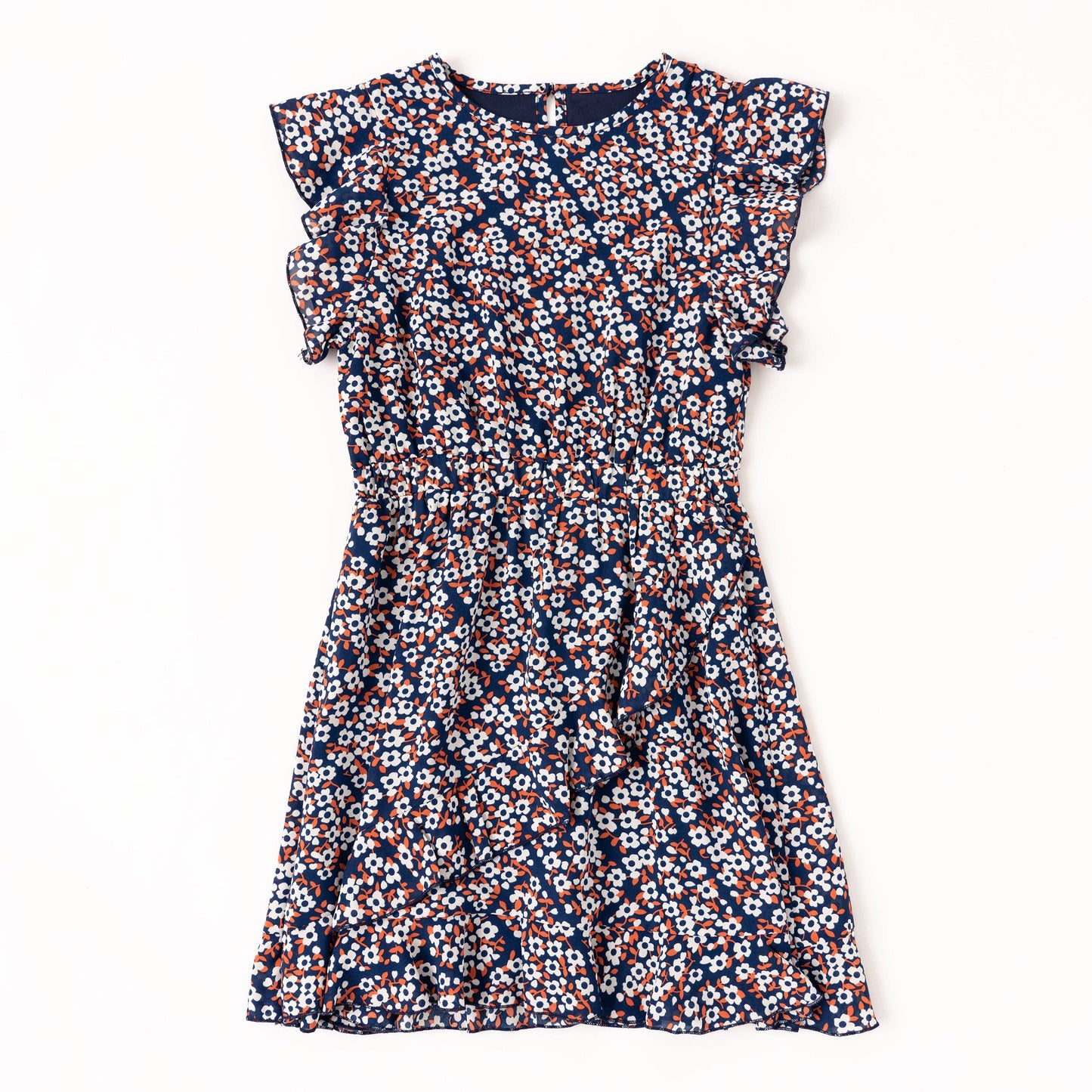 Mod Floral Ruffle Dress
