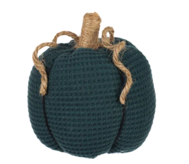 Sm Teal Waffle Pumpkin