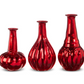 Red Mercury Glass Vases