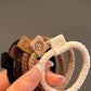 LDC 5pcs Smile Face Decor Braided Hair Ties