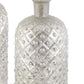 Cross cross mercury glass vase