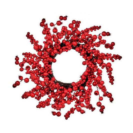 WP MIX BERRY CRABAPPLE CANDLE RING WREATH