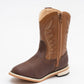 Kids' Unisex Two-Toned Brown Cowboy Boots