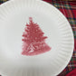 Yuletide melamine paper plate set of 4